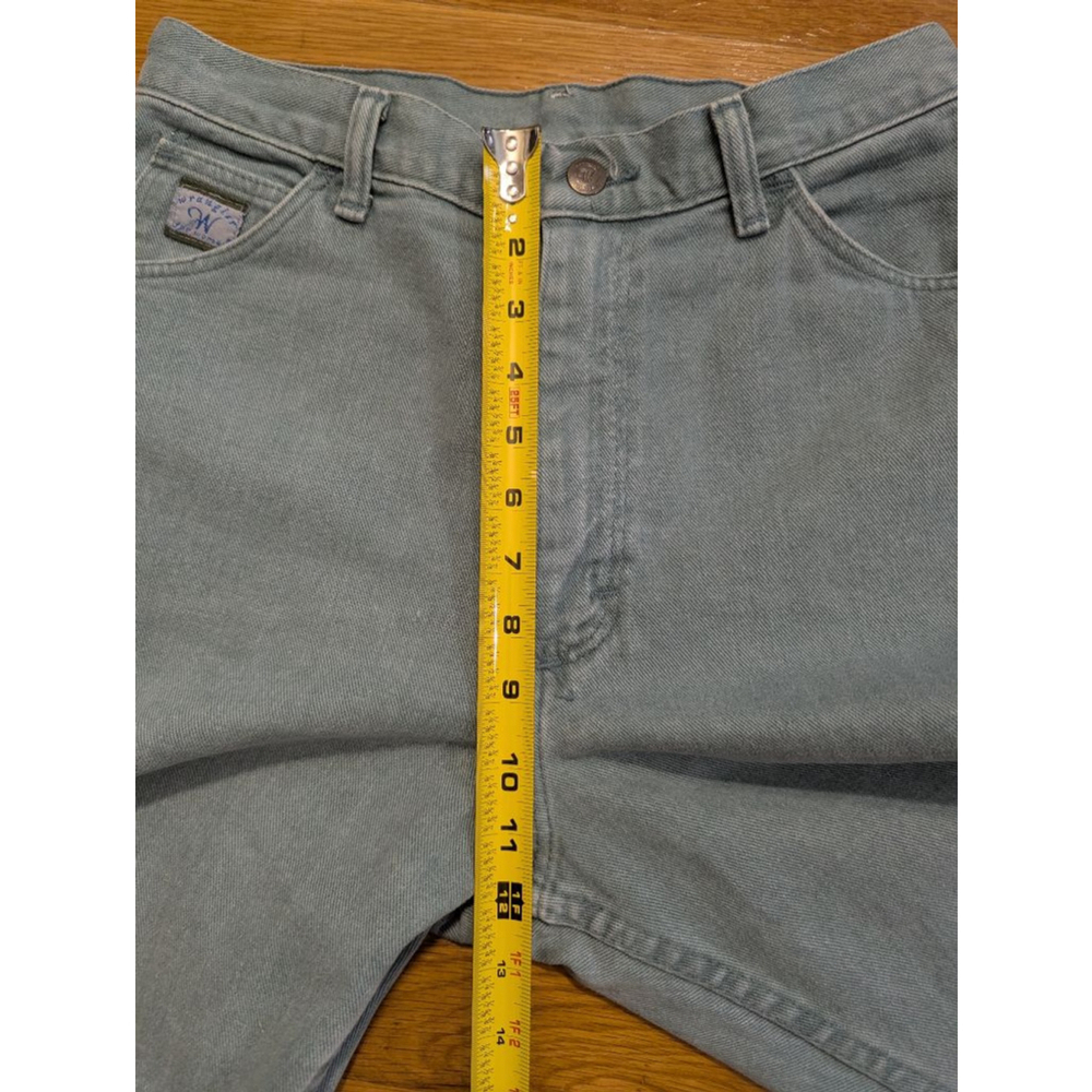 Wrangler Women Jeans Light Green Straight Leg Size 10 - Picture 7 of 9